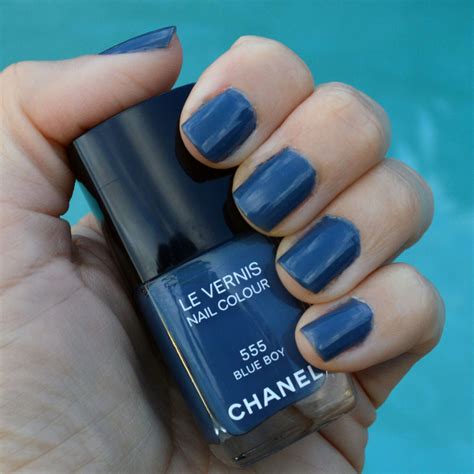 chanel boy blu|Chanel blue boy nail polish.